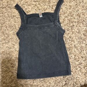 Blue Denim Tank Top